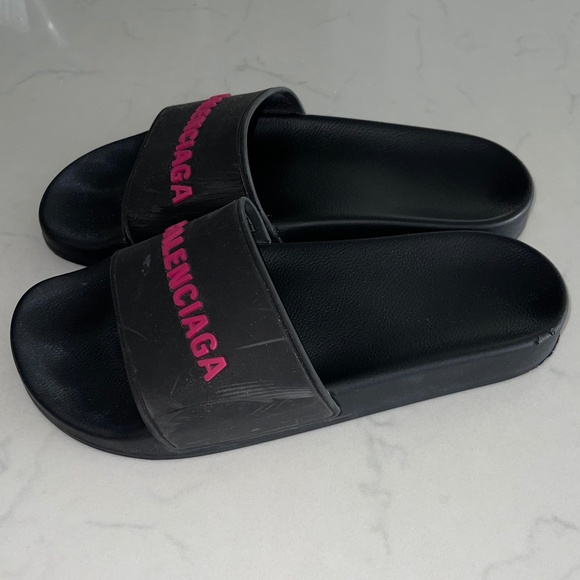 Balenciaga Sport Pool Slide Size US 8 EU 38 Made in Italy - Picture 2 of 5